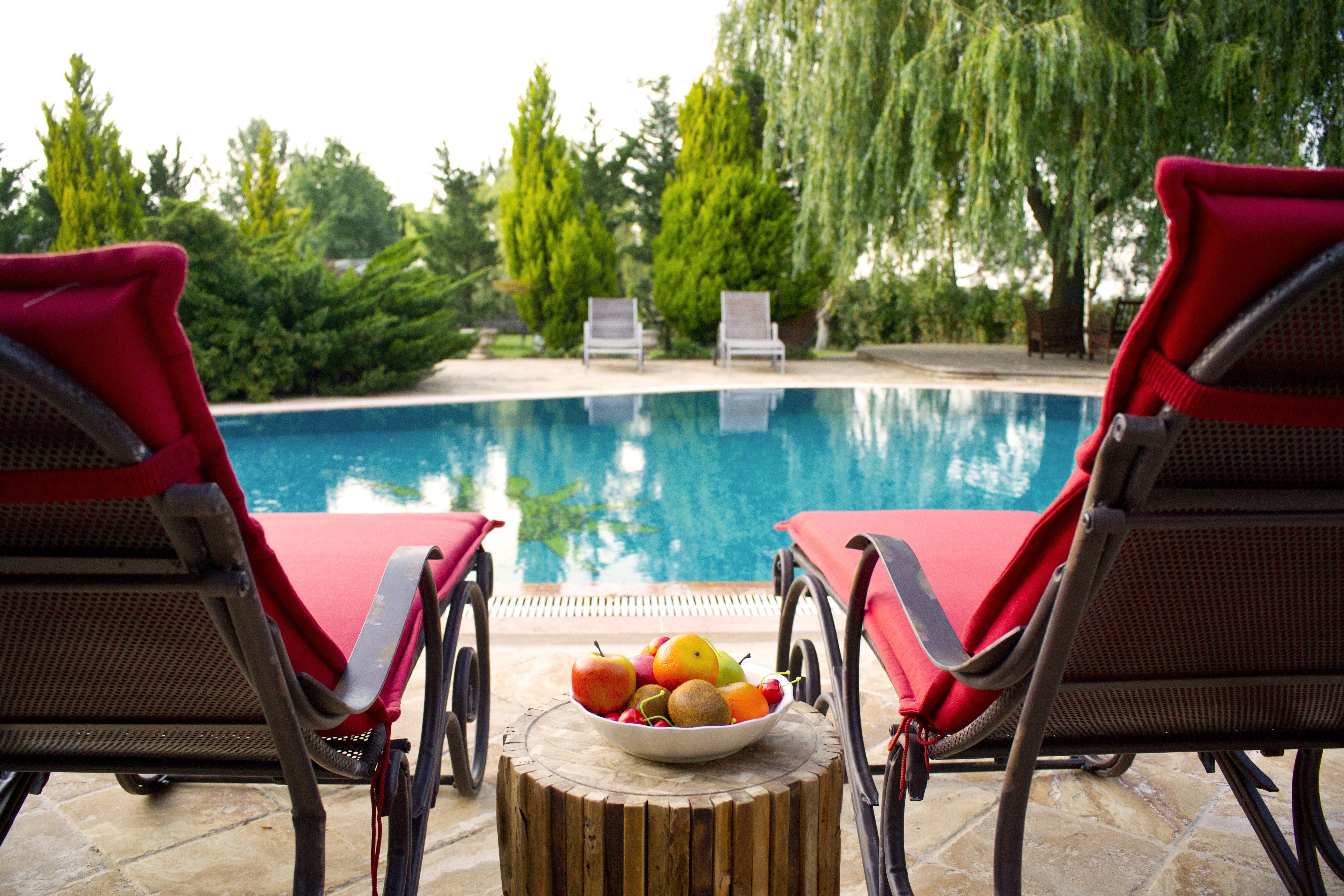 Chairs by Pool